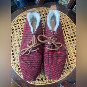 Tom’s Red Plaid Shoes